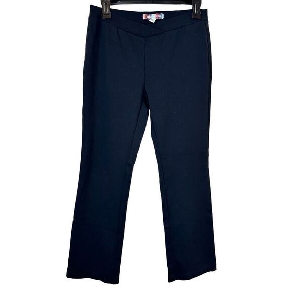 Urban Outfitters Petite Aliya Low Rise Ponte Pant Flare Leg Pants Black Size 10 - Picture 1 of 4